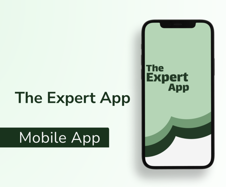 The Expert App Case Study Title Card